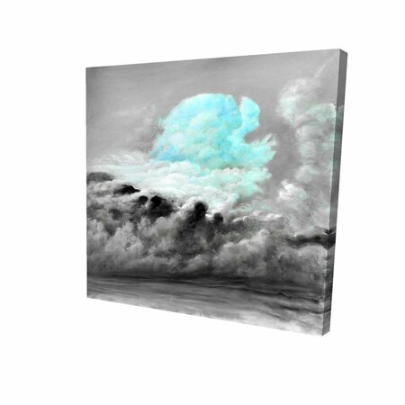 BEGIN HOME DECOR 32 x 32 in. Blue Clouds-Print on Canvas 2080-3232-LA59-1